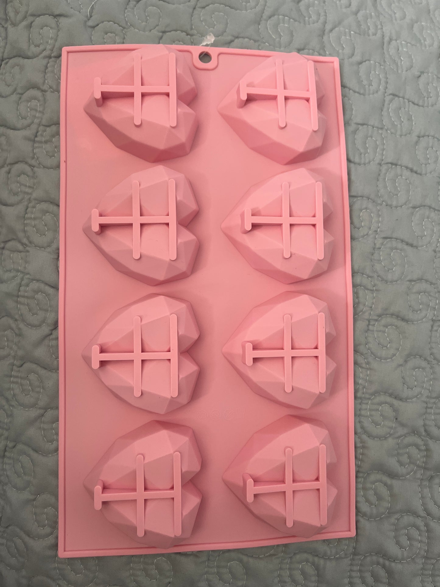 Molde silicona corazón 3 D