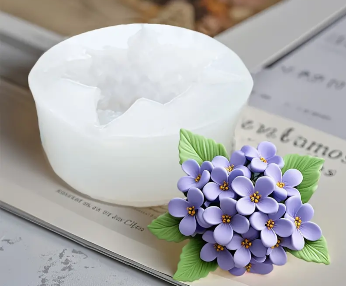Molde silicona flor lilas