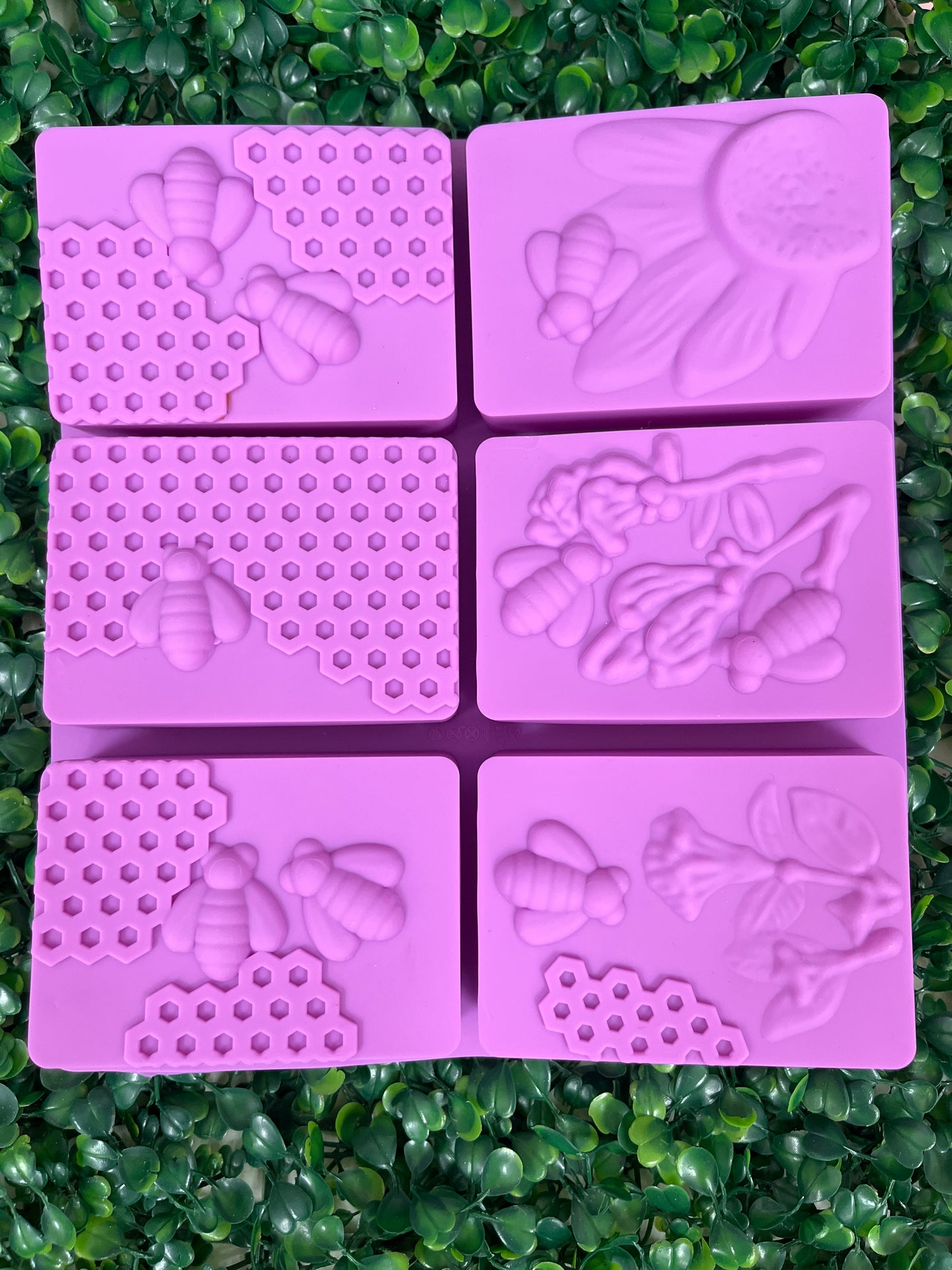 Molde silicona panal y abejas