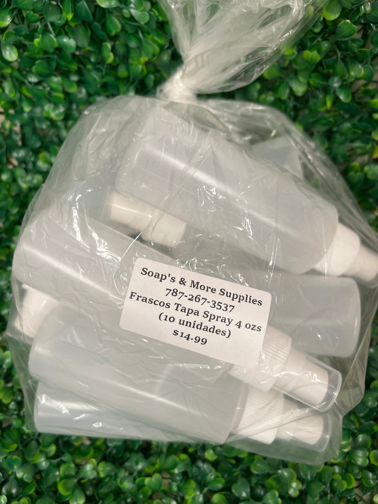 Frascos 4 oz tapa spray