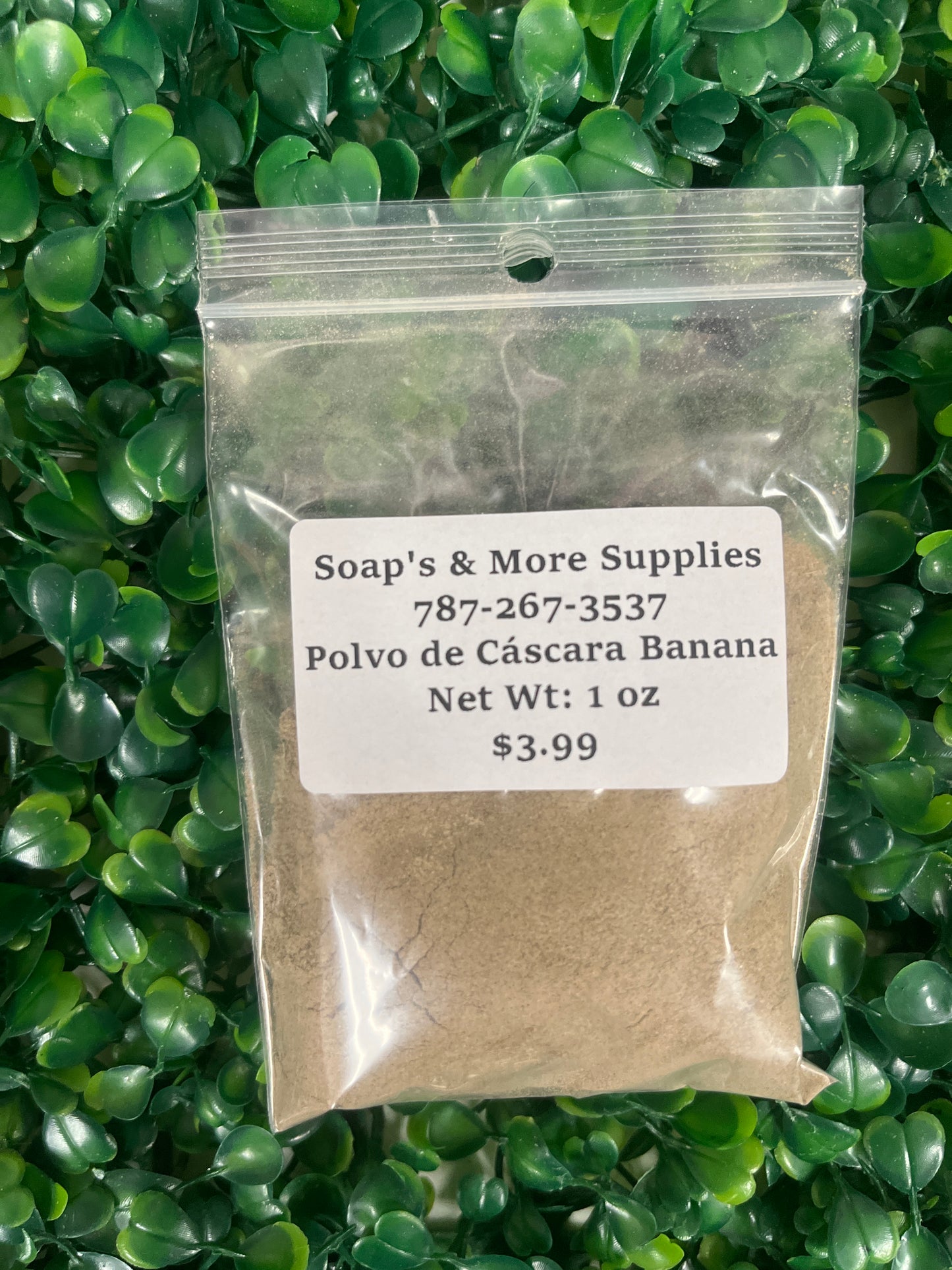 Polvo de Cáscara de Banana Orgánico