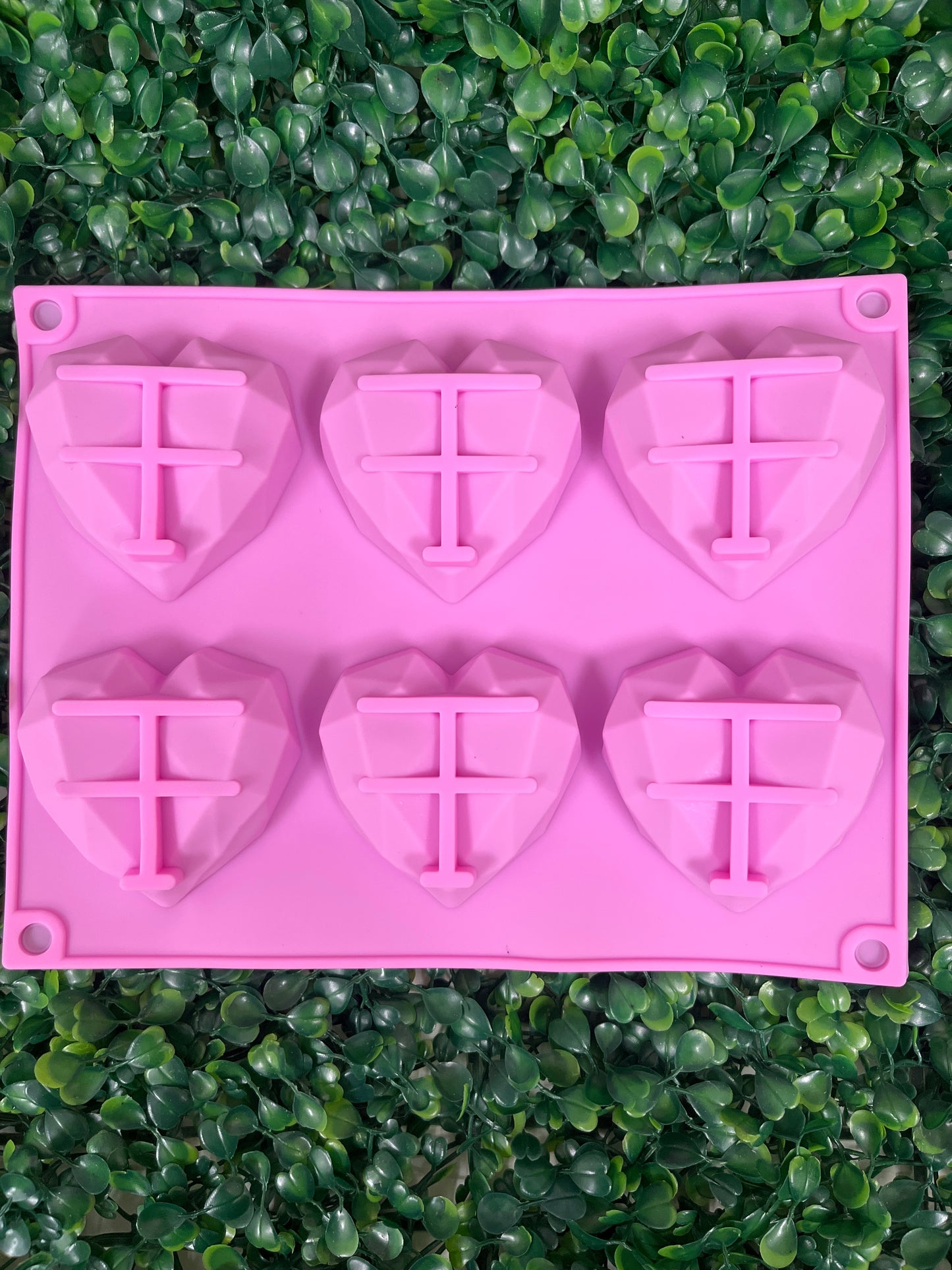 Molde Silicona Corazón 3 D