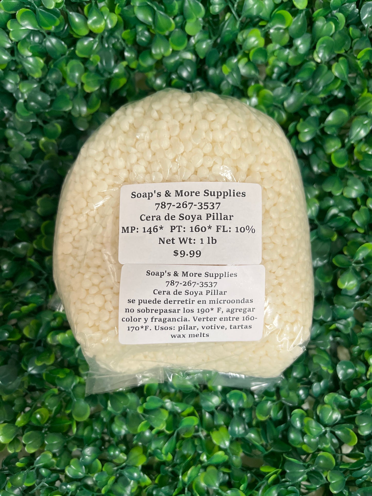 Cera Soya Pillar 1 lb