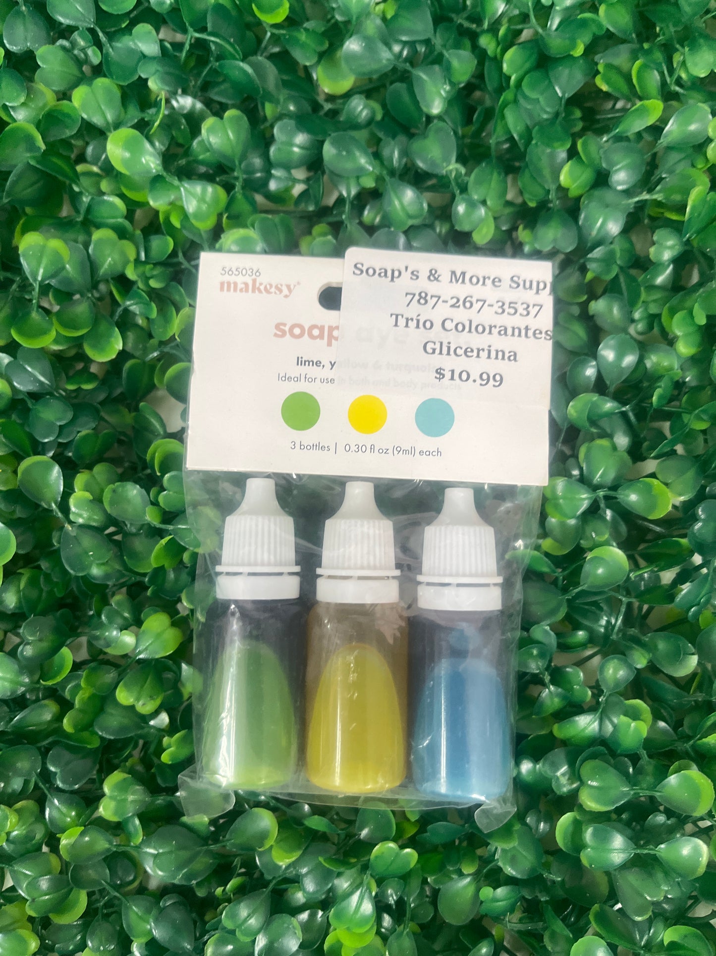 Trío de colorantes glicerina