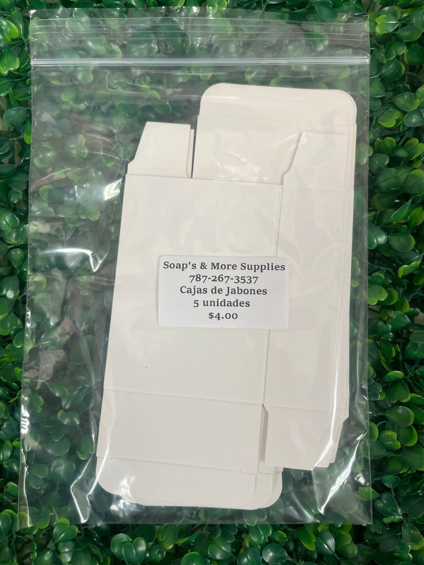 Cajas para jabones 5 unidades
