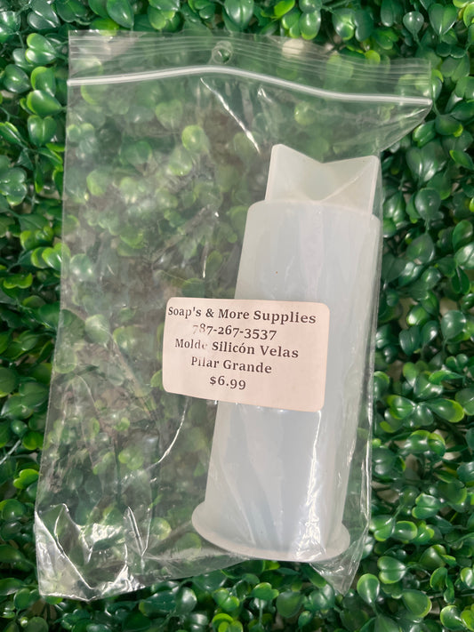 Molde silicona velas pilar grande