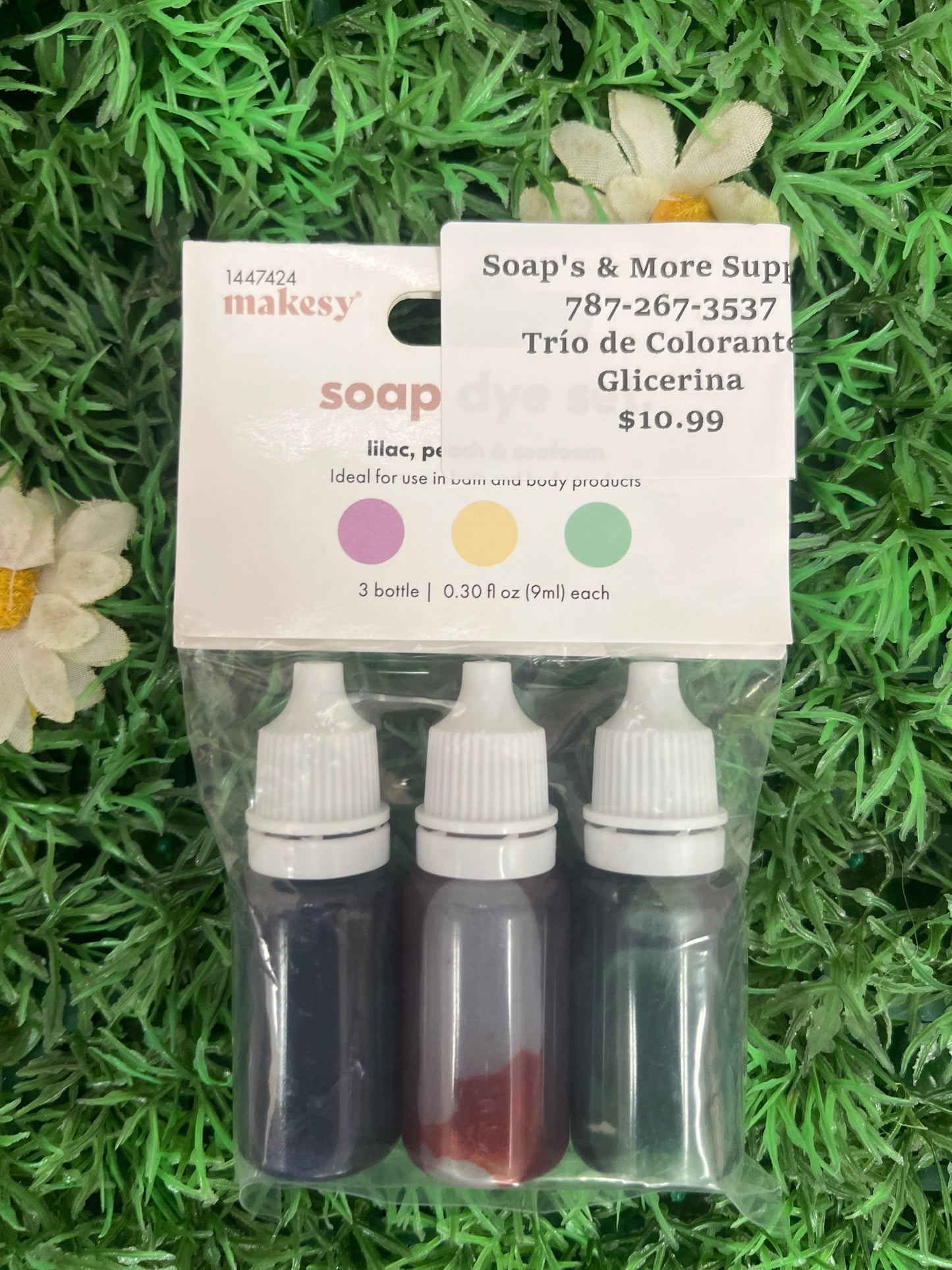 Trío colorantes glicerina