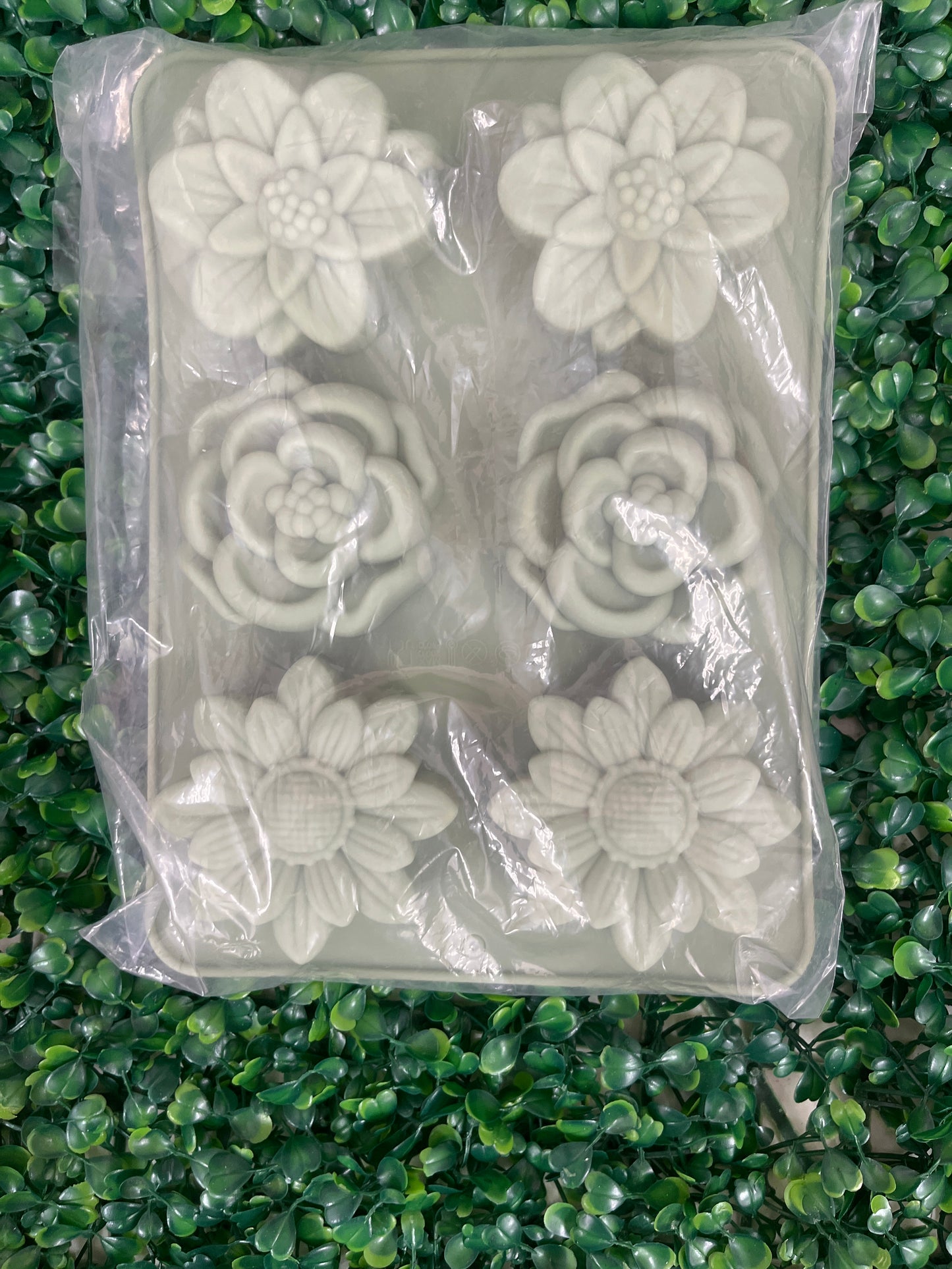 Molde silicona variedad flores