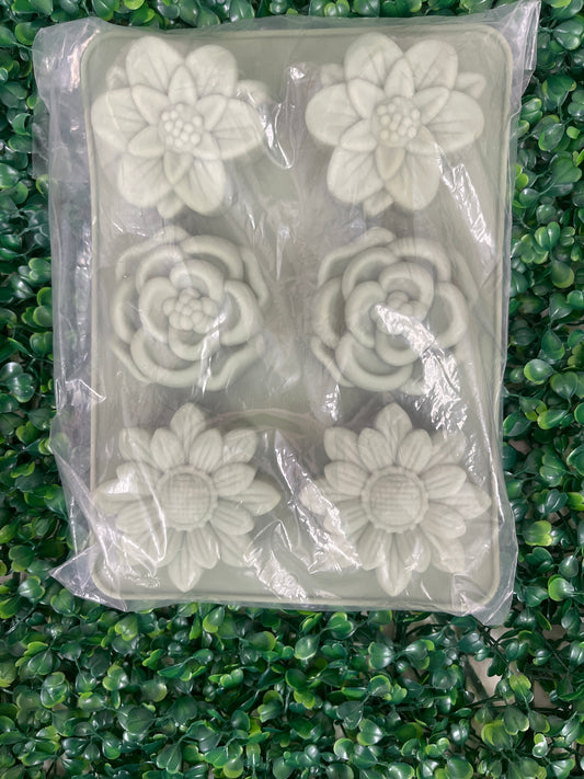 Molde silicona variedad flores