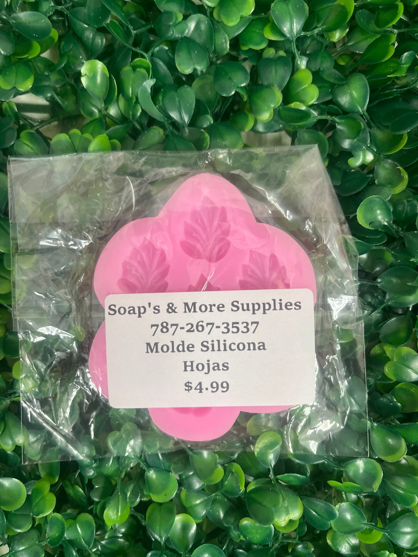 Molde silicona Hojas