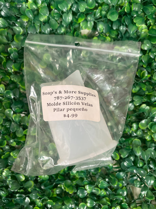 Molde silicona velas pilar pequeño