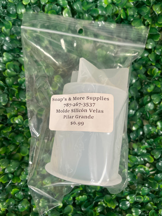 Molde silicona velas pilar grande
