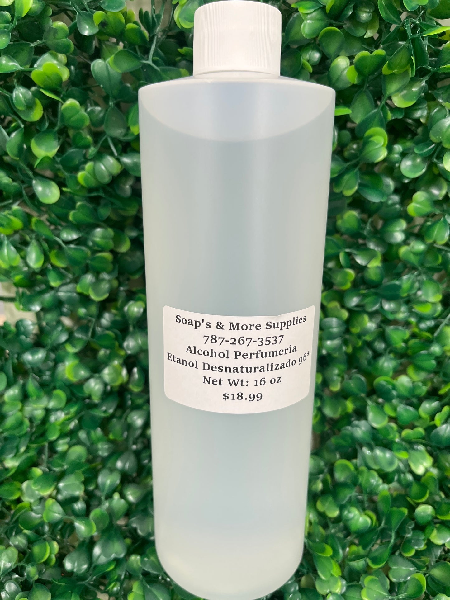 Alcohol de Perfumería Etílico desnaturalizado 96*. 16 ozs
