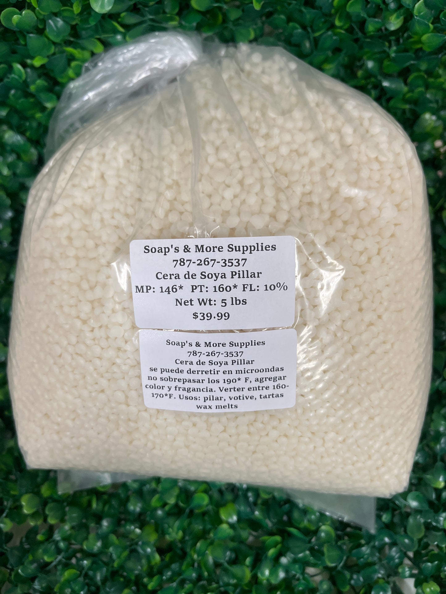 Cera Soya Pillar 5 lbs