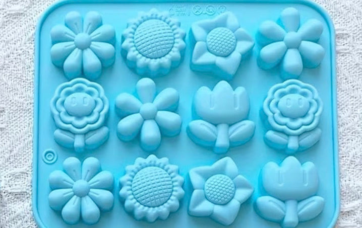 Molde Silicona Flores