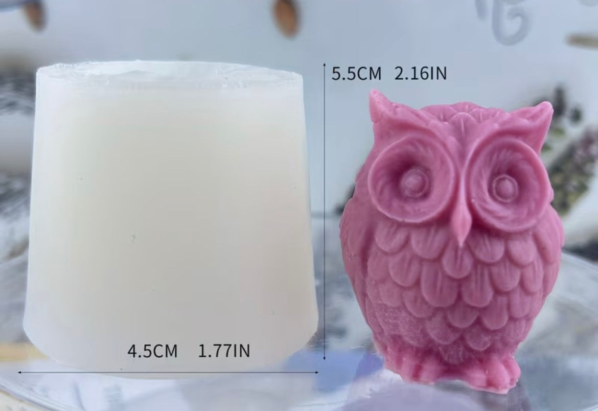 Molde Silicona Búho