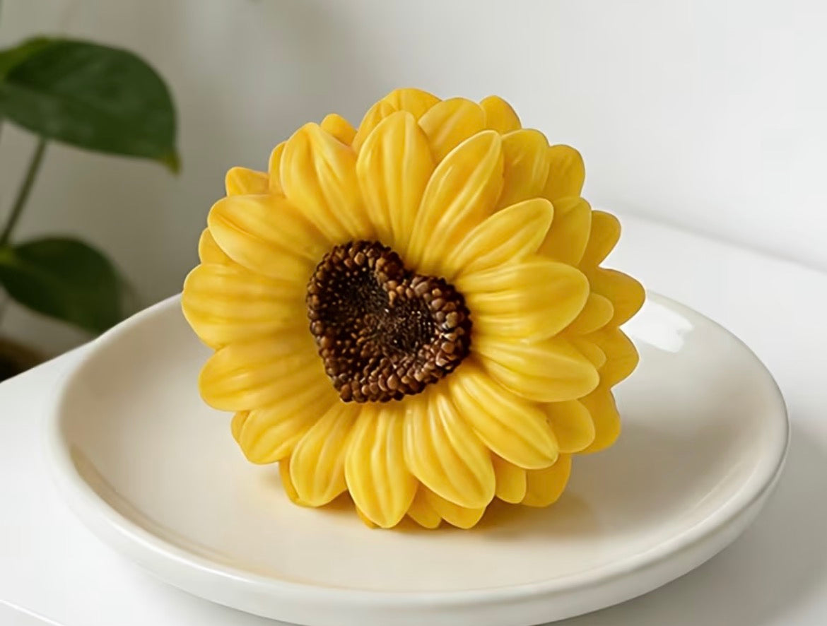 Molde silicona Girasol centro corazón