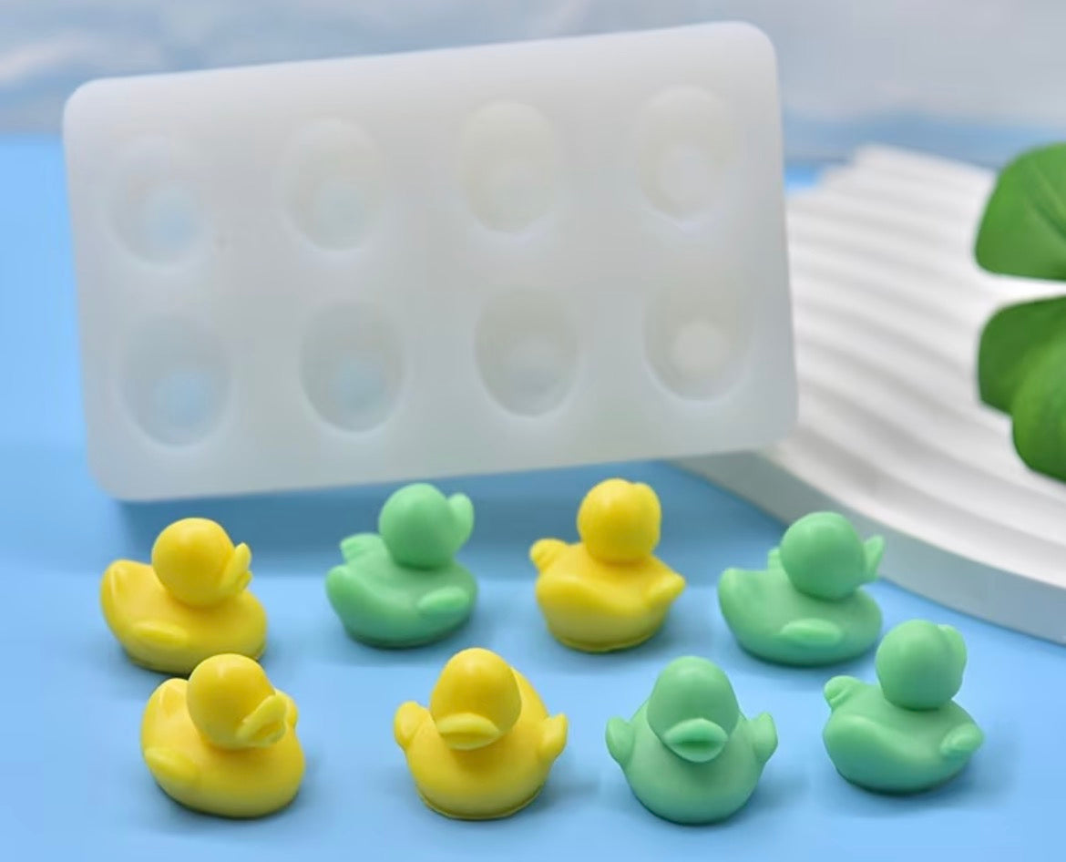 Molde Silicona Patitos