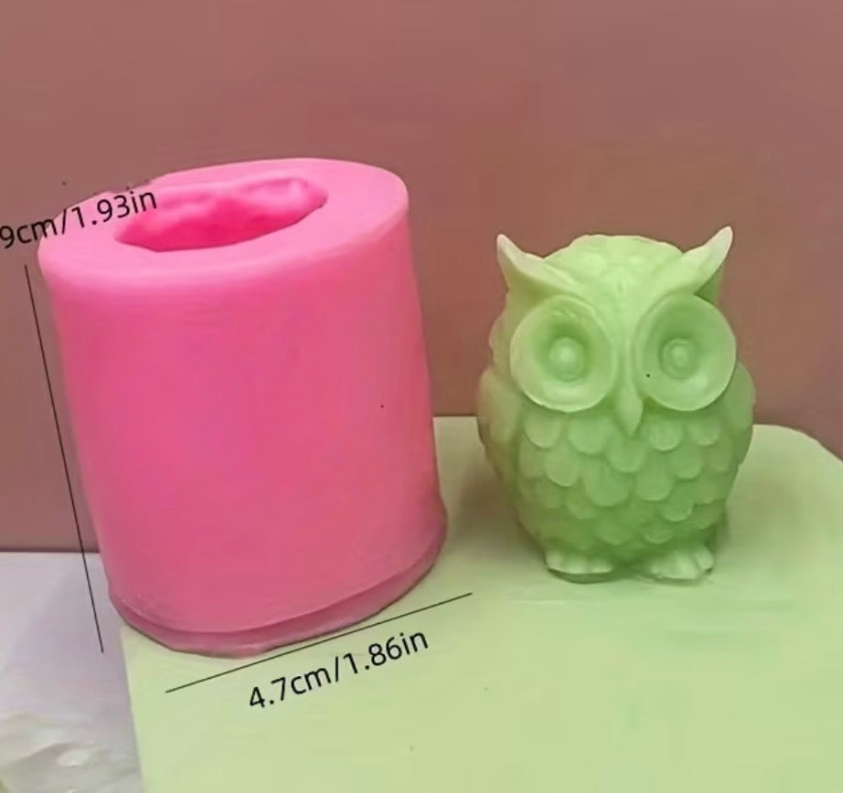 Molde Silicona Búho