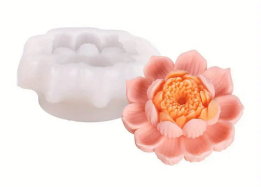Molde Silicona velas Flor (modelo 3)
