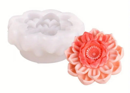 Molde Silicona velas Flor (modelo 1)