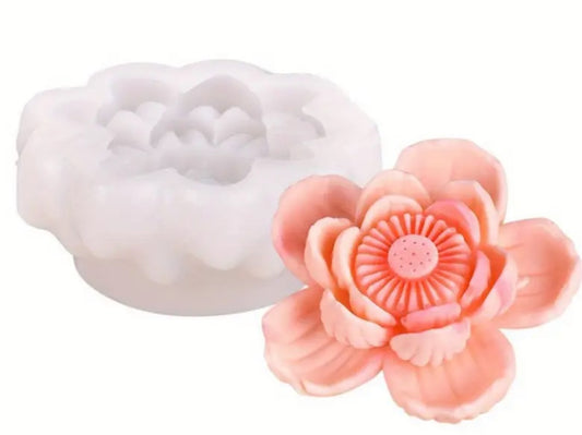 Molde Silicona velas Flor (modelo 2)