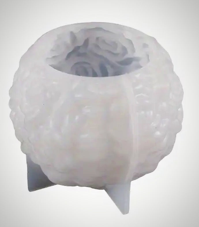 Molde silicona esfera de rosas