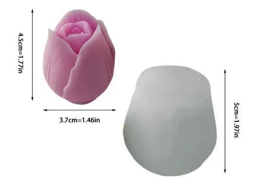 Molde silicona velas tulipán