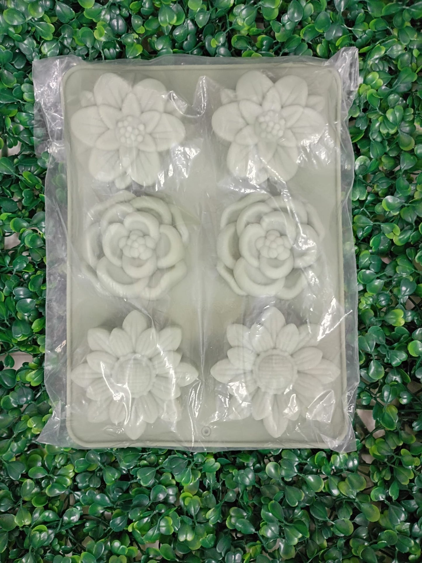 Molde silicona flores mixtas