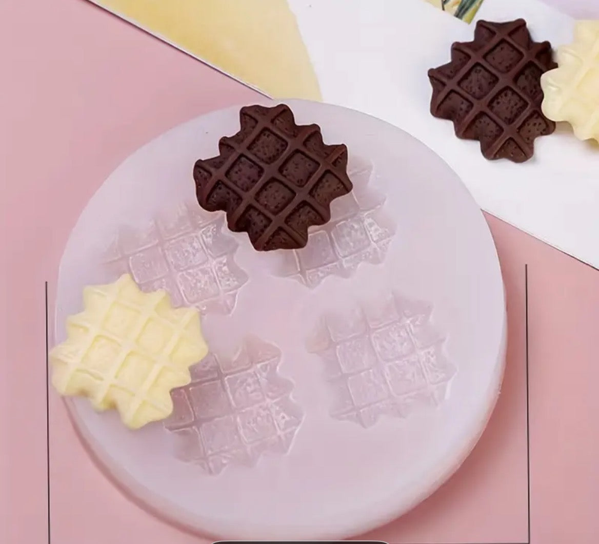 Molde silicona galletas wafer