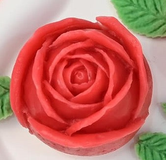 Molde silicona vela rosa grande