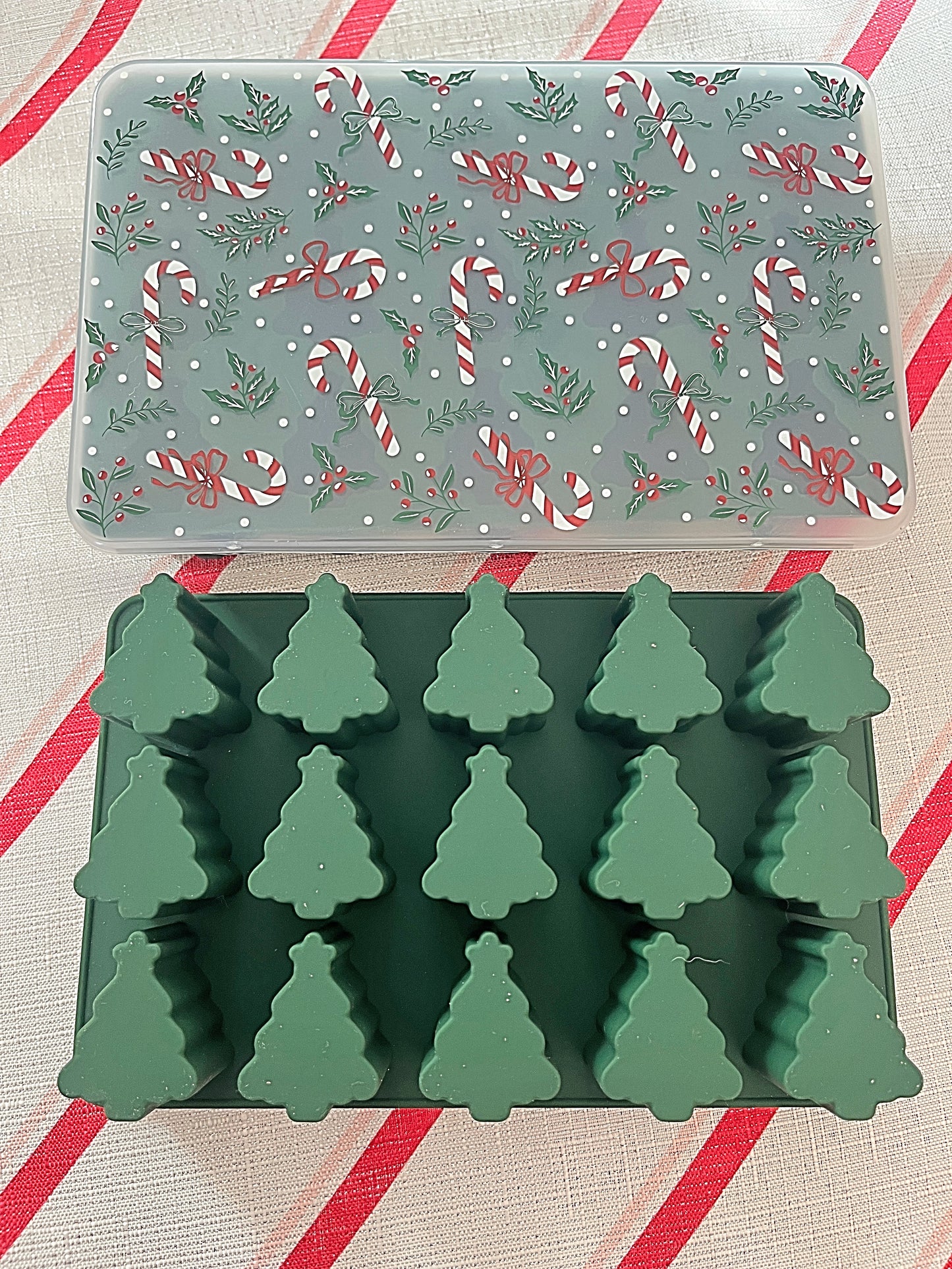 Molde silicona arbolitos de navidad