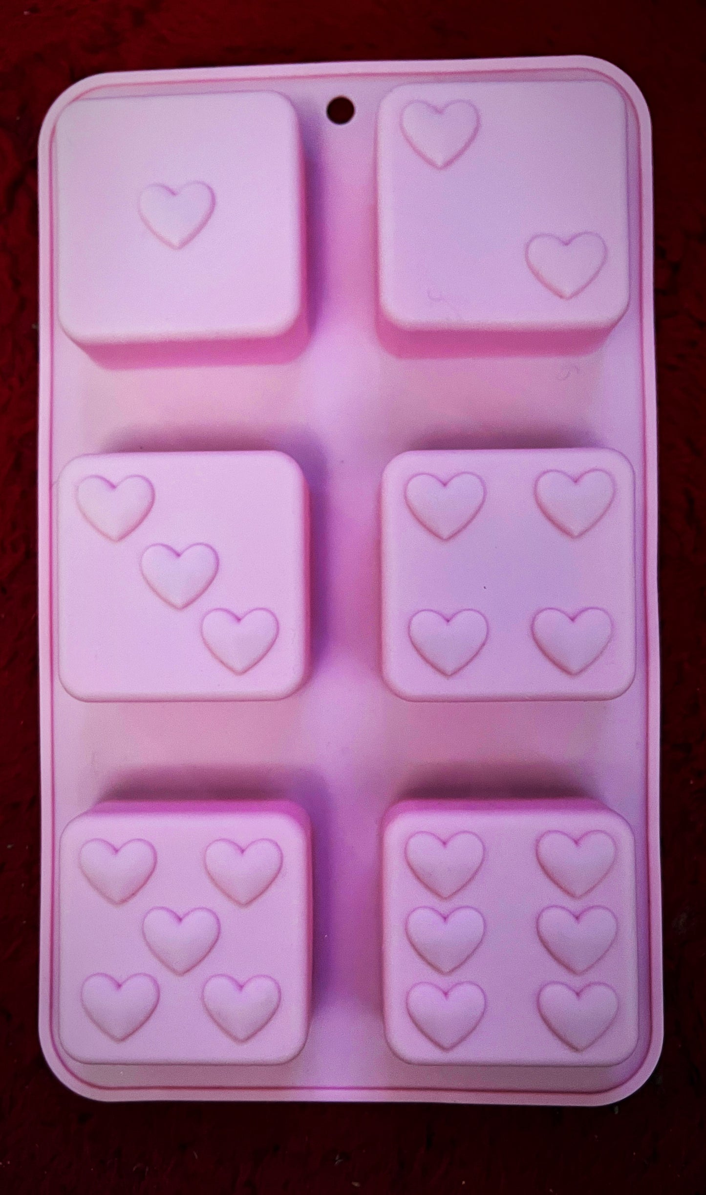 Molde Silicona Dominos Corazones