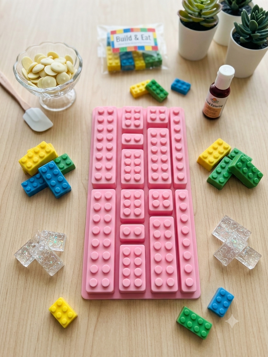 Moldes silicona de lego