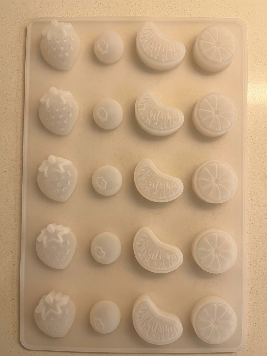 Molde Silicona Frutas
