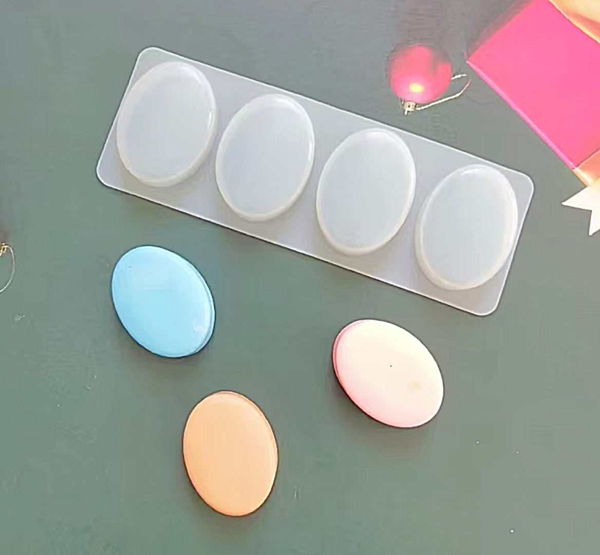 Molde de silicona ovalado