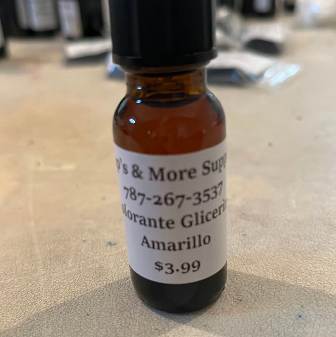 Colorante líquido glicerina amarillo