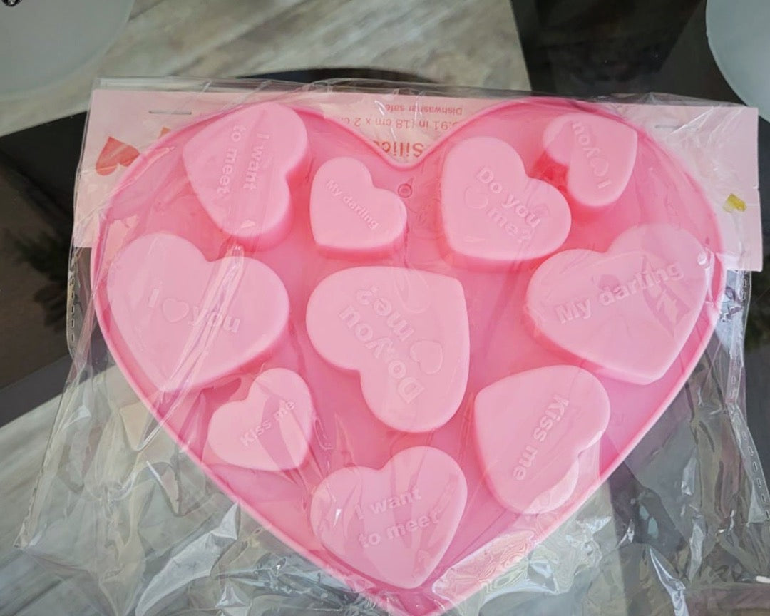 Molde de silicona corazones