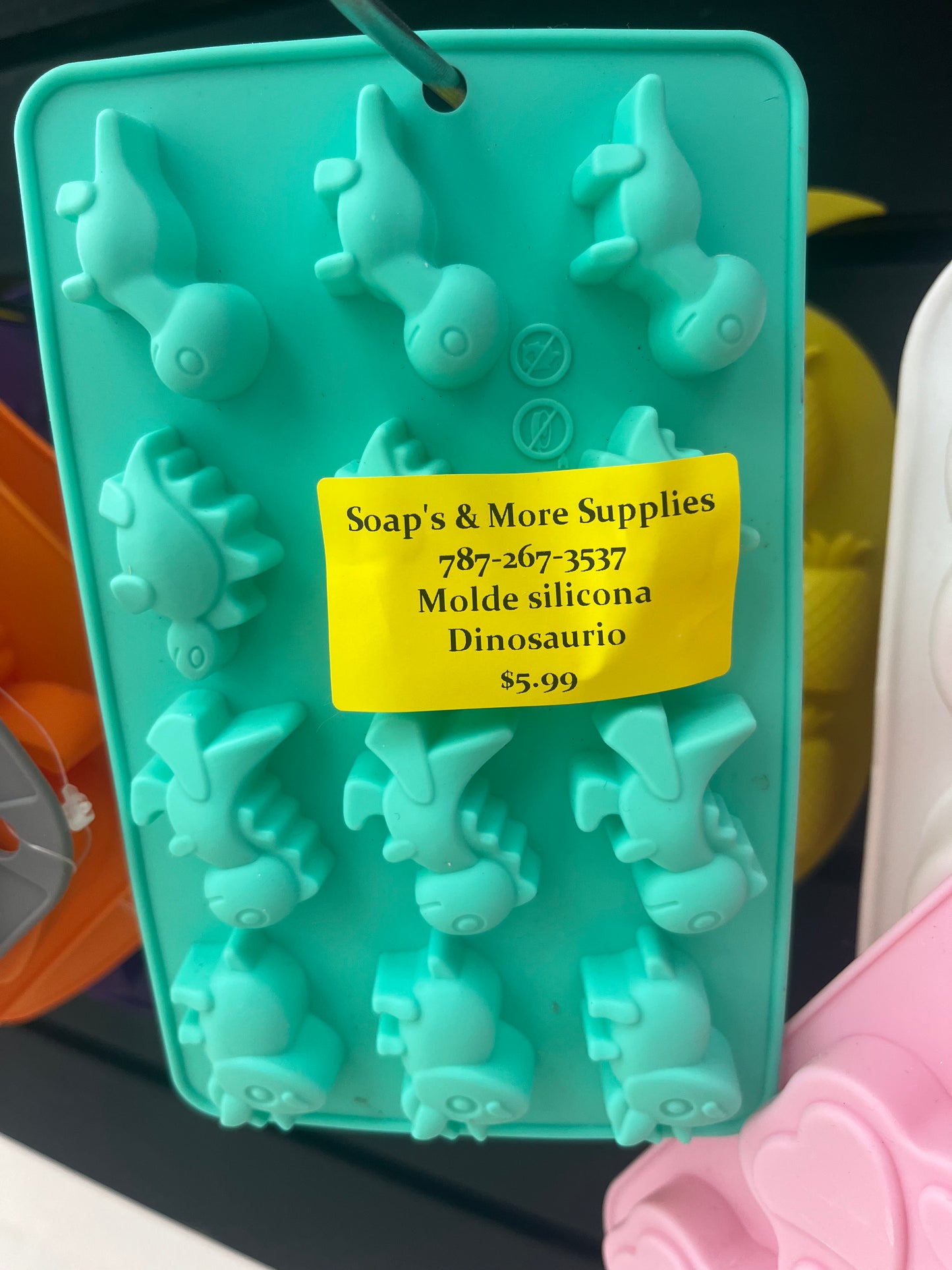 Molde de silicona dinosaurio