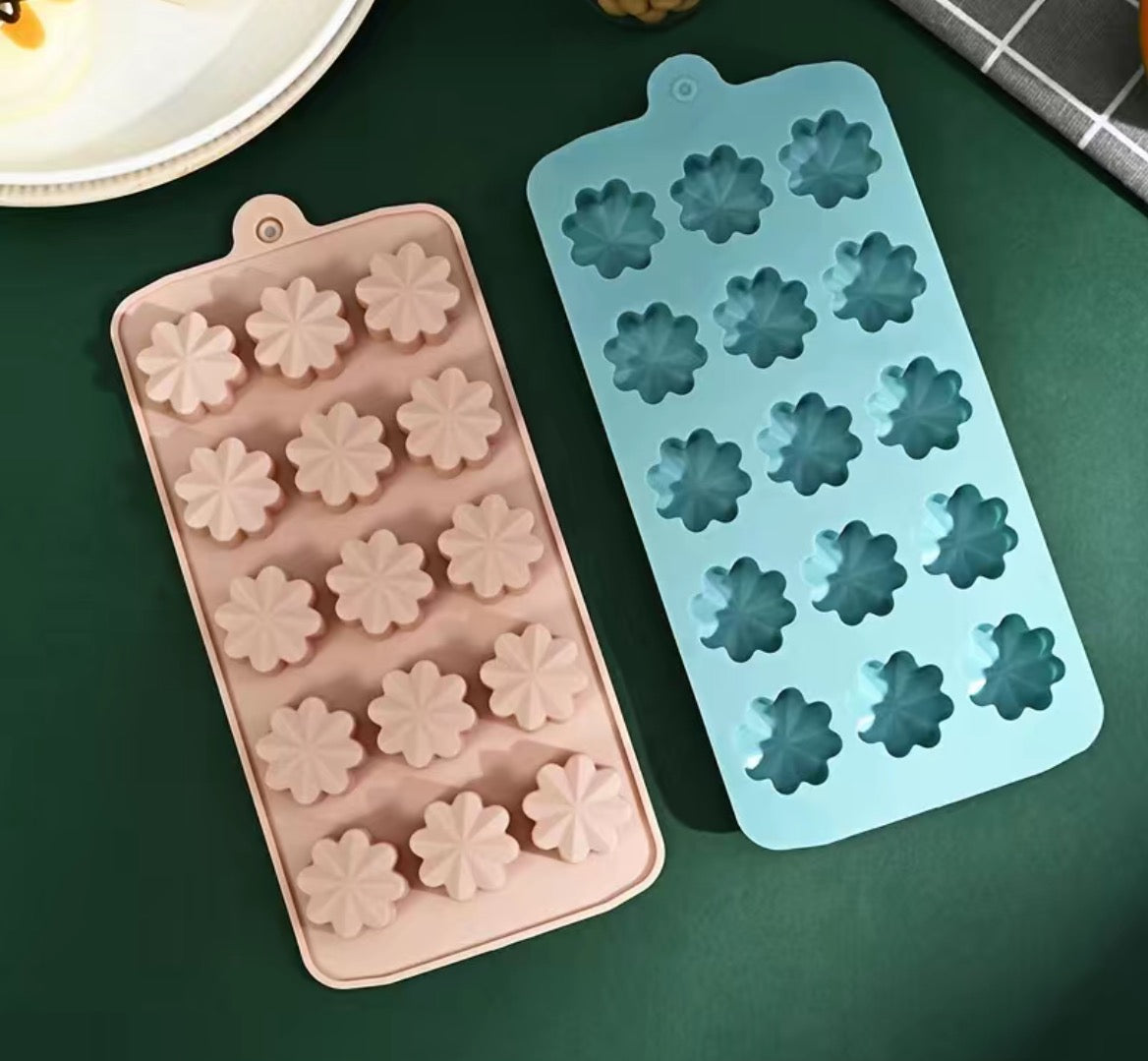 Molde de silicona flores
