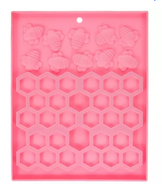 Molde silicona panal y abejas