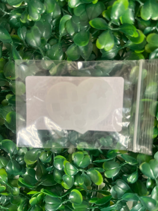 Molde silicona mini galletas corazón