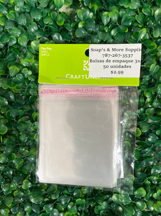 Bolsas de empaque 3x4”