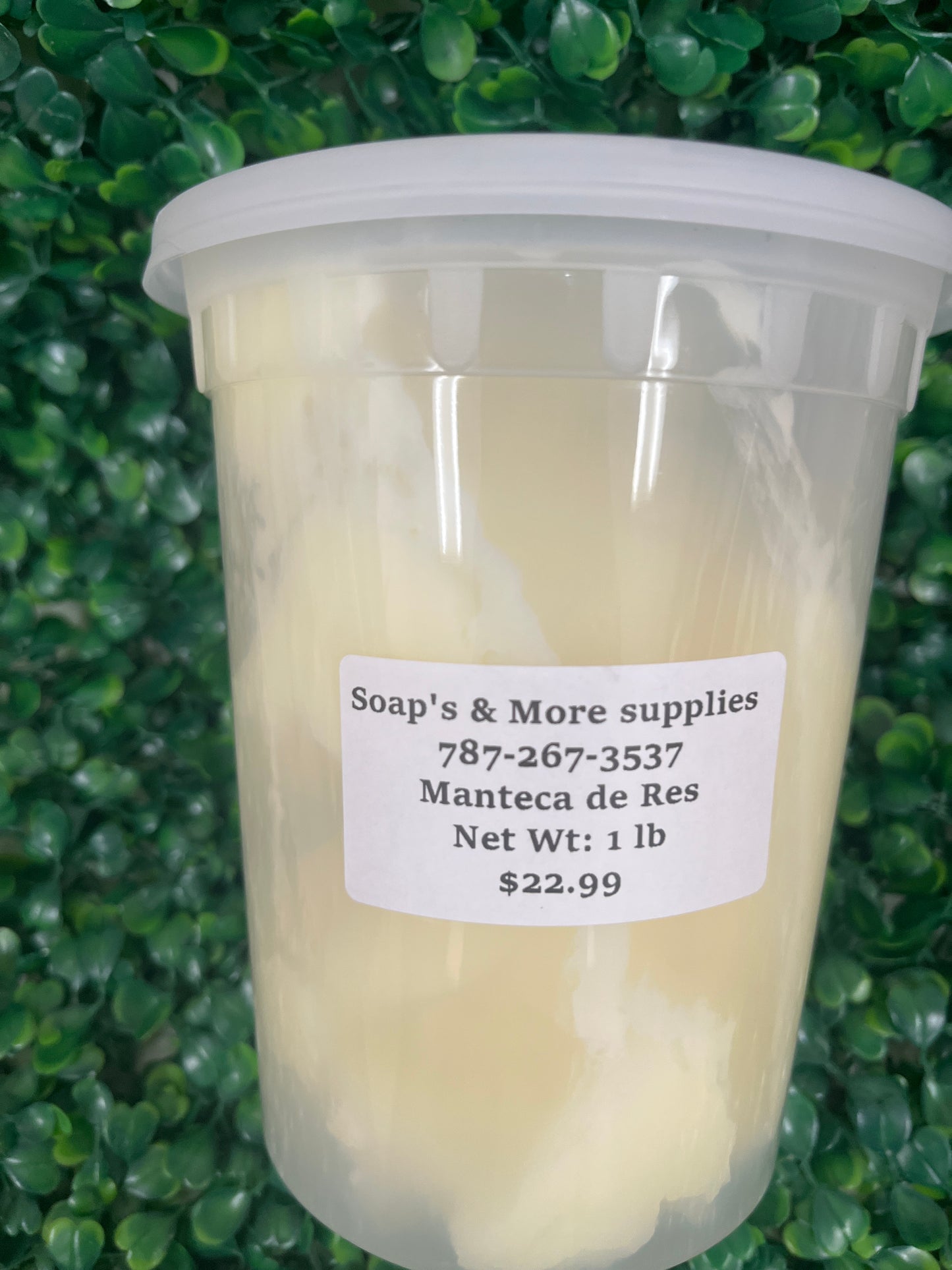 Manteca de Res (Beef Tallow) 16 oz