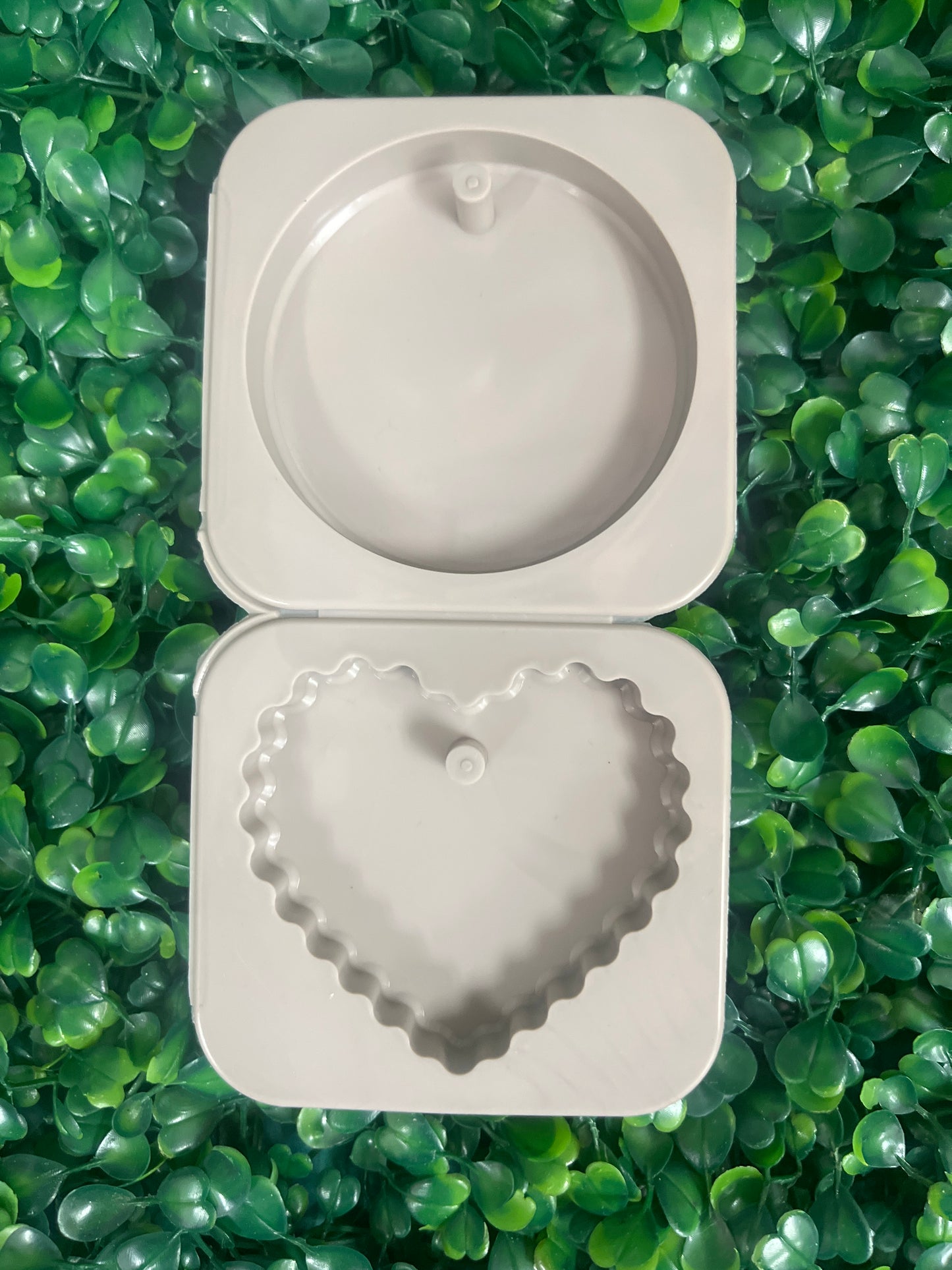 Molde silicona wax melts redondo y corazón