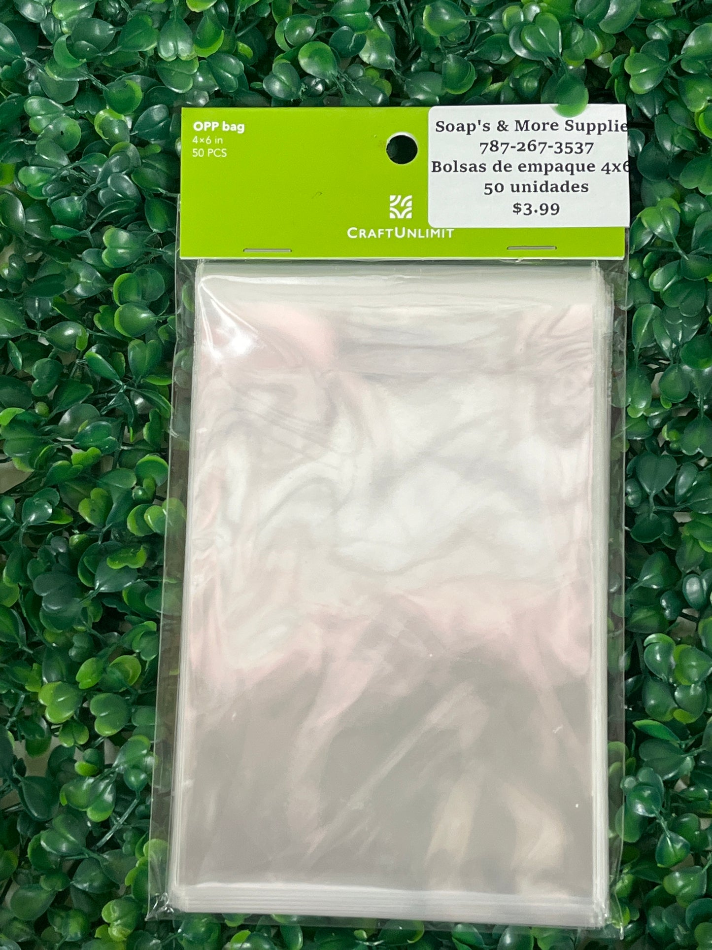 Bolsas de empaque 4x6”