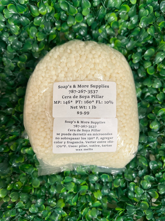 Cera Soya Pillar 1 lb