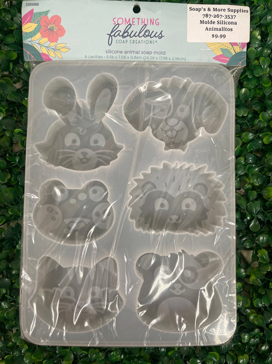 Molde silicona animalitos