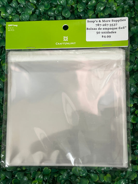 Bolsas de empaque 6x6”