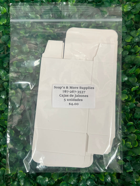 Cajas para jabones 5 unidades